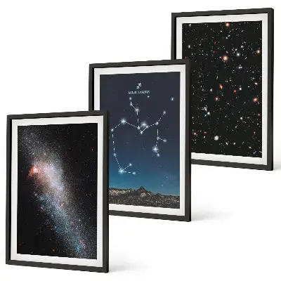 Keretezett képszett hálószobába galaxisok, csillagképek és űr motívumok, Nyilas csillagképpel