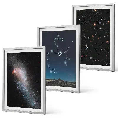 Keretezett képszett hálószobába galaxisok, csillagképek és űr motívumok, Nyilas csillagképpel