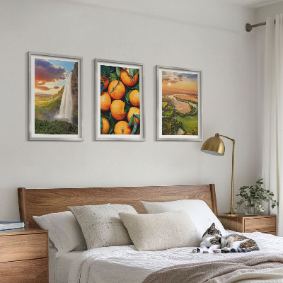 Fali dekoráció kép készlet Orange Mountain vízesés