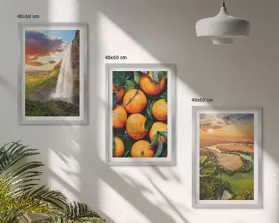 Orange Mountain vízesés fali dekoráció kép készlet