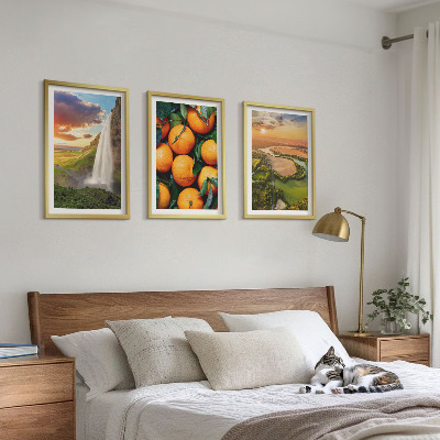 Fali dekoráció kép készlet Orange Mountain vízesés