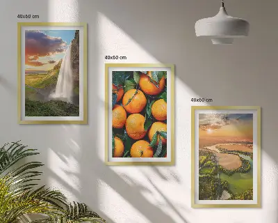 Orange Mountain vízesés fali dekoráció kép készlet