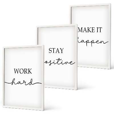 Fali dekoráció kép készlet Minimalista motivációs feliratok