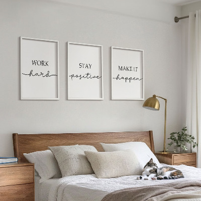 Fali dekoráció kép készlet Minimalista motivációs feliratok