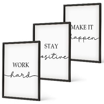 Fali dekoráció kép készlet Minimalista motivációs feliratok