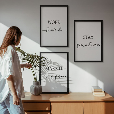 Fali dekoráció kép készlet Minimalista motivációs feliratok