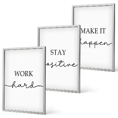 Minimalista motivációs feliratok fali dekoráció kép készlet
