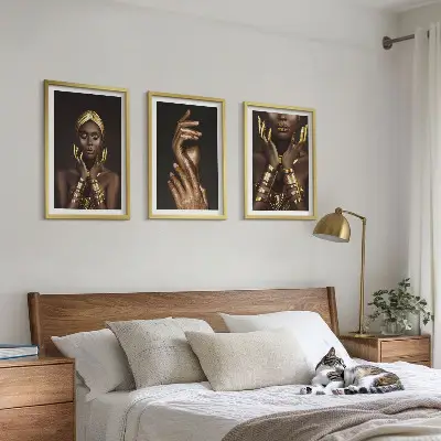 Afrikai nők portréi fali dekorációs képszett fali dekoráció képszett