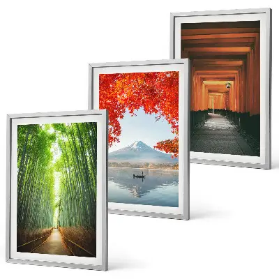 Fuji bambuszerdő táj fali dekoráció képkészlet