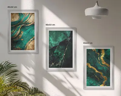 Keretezett képszett hálószobába elegáns kőmintás kivitelben