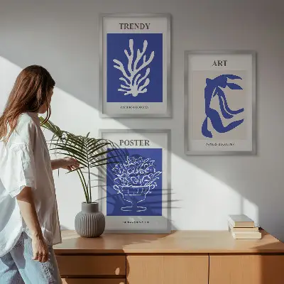 Matisse absztrakt poszterkészlet fali dekorációs képkészlet