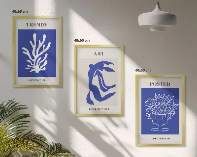 Matisse absztrakt poszterkészlet fali dekorációs képkészlet