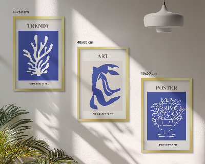 Fali dekoráció kép készlet Matisse absztrakt plakátjai