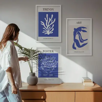 Matisse absztrakt poszterkészlet fali dekorációs képkészlet