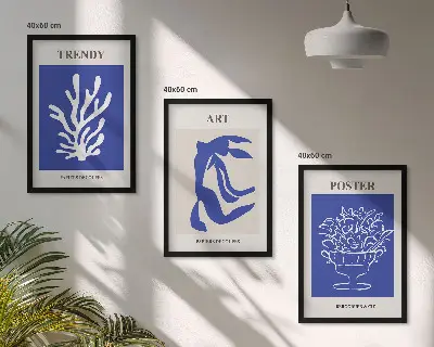 Matisse absztrakt poszterkészlet fali dekorációs képkészlet