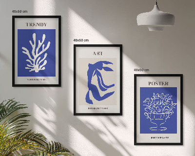 Fali dekoráció kép készlet Matisse absztrakt plakátjai
