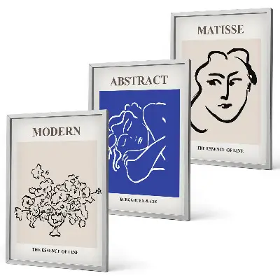 Matisse modern plakát szett keretezett képek hálószobába