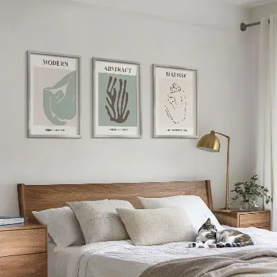 Absztrakt falikép szett Matisse stílusú festmények