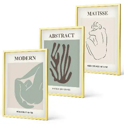 Absztrakt falikép szett Matisse stílusú festmények