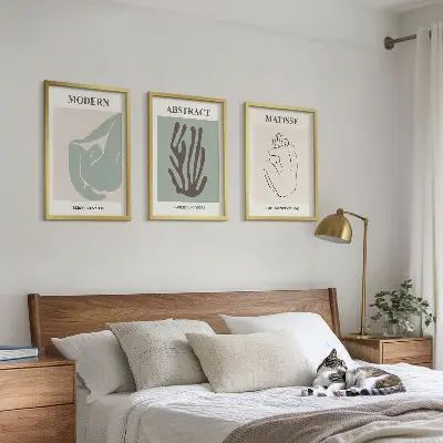 Absztrakt falikép szett Matisse stílusú festmények