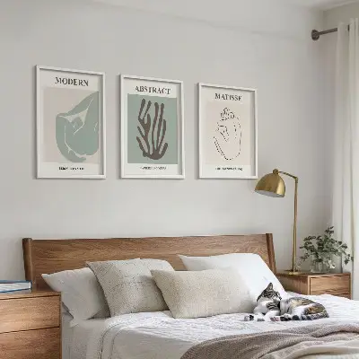 Absztrakt falikép szett Matisse stílusú festmények