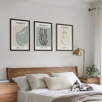 Absztrakt falikép szett Matisse stílusú festmények