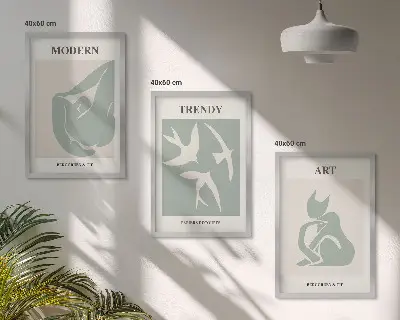 Matisse absztrakt figurák falikép szett dekoratív falikép készlet