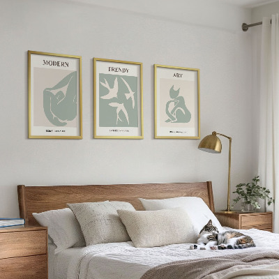Fali dekoráció kép készlet Matisse absztrakt figurái