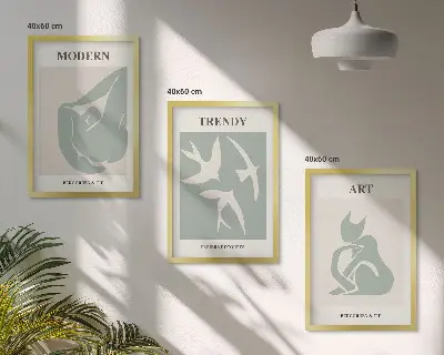 Matisse absztrakt figurák falikép szett dekoratív falikép készlet