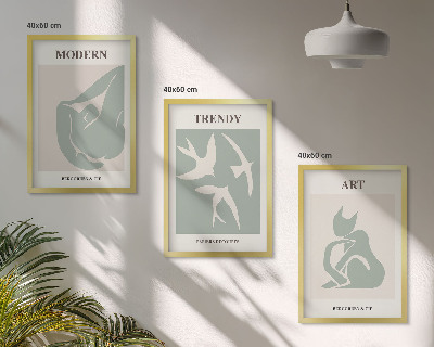 Fali dekoráció kép készlet Matisse absztrakt figurái