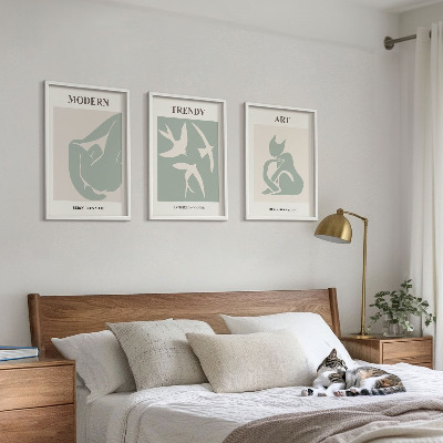Fali dekoráció kép készlet Matisse absztrakt figurái