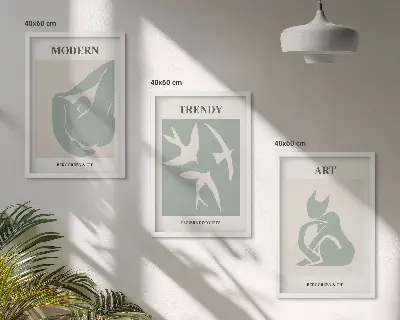 Matisse absztrakt figurák falikép szett dekoratív falikép készlet