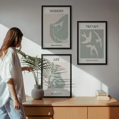 Matisse absztrakt figurák falikép szett dekoratív falikép készlet