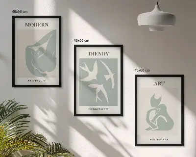 Matisse absztrakt figurák falikép szett dekoratív falikép készlet