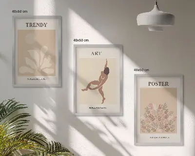 Matisse absztrakt formák fali dekoráció kép készlet