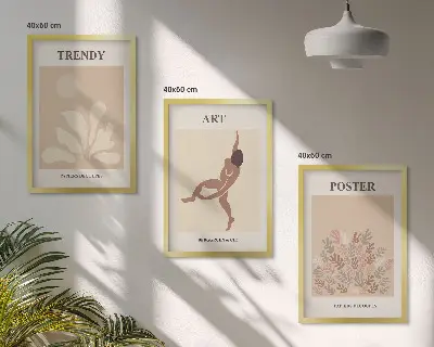 Matisse absztrakt formák fali dekoráció kép készlet