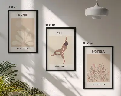 Matisse absztrakt formák fali dekoráció kép készlet