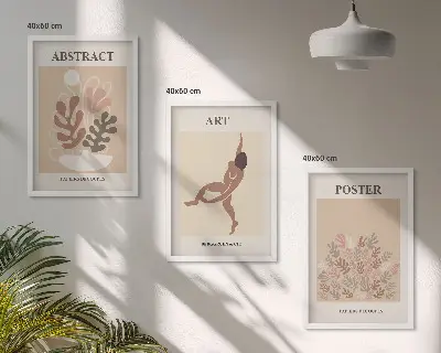 Keretezett képszett hálószobába Matisse stílusú kompozíciók