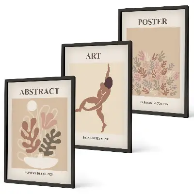 Keretezett képszett hálószobába Matisse stílusú kompozíciók