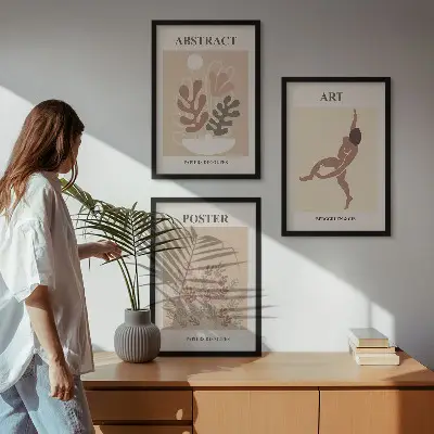 Keretezett képszett hálószobába Matisse stílusú kompozíciók