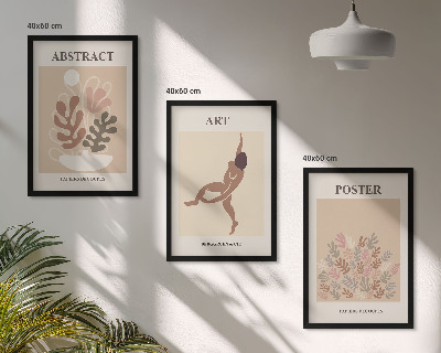 Keretezett kép szett hálószobába Matisse stílusos kompozíciói