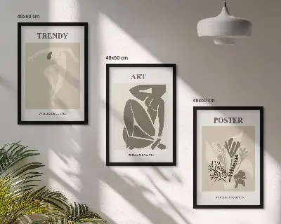 Matisse növényi figurái keretezett képszett hálószobába