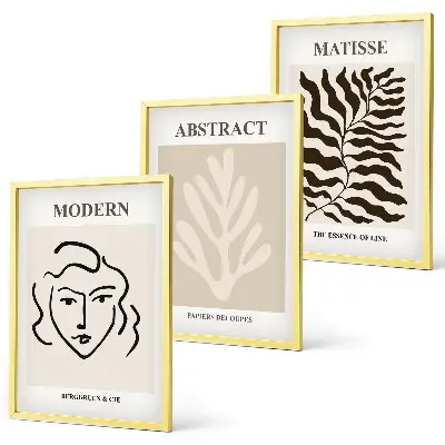 Arclevelek Matisse stílusú falikép szett dekoratív művészeti képek