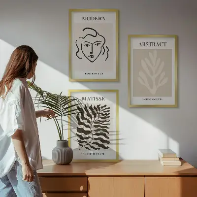 Arclevelek Matisse stílusú falikép szett dekoratív művészeti képek
