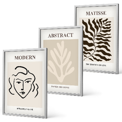 Fali dekoráció kép készlet Arclevelek Matisse művészete