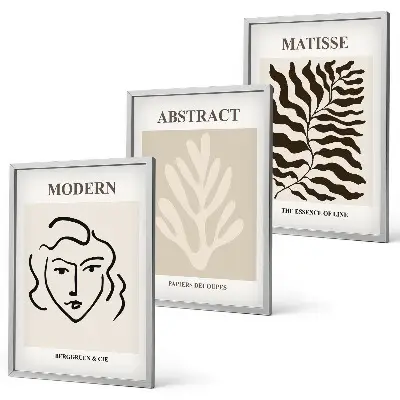 Arclevelek Matisse stílusú falikép szett dekoratív művészeti képek