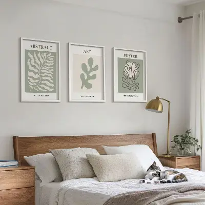 Matisse növénymintás plakát szett fali dekoráció kép készlet