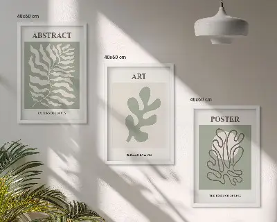 Matisse növénymintás plakát szett fali dekoráció kép készlet