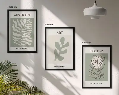 Matisse növénymintás plakát szett fali dekoráció kép készlet