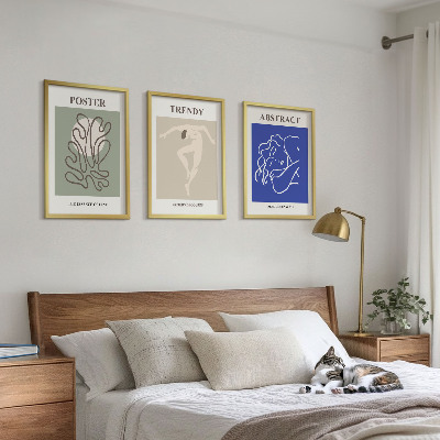 Fali dekoráció kép készlet Henri Matisse pasztellgrafikái
